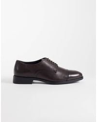 ASOS - Lace Up Derby Shoes With Toe Cap - Lyst