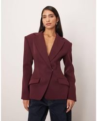 ARRANGE - Premium Tailored Blazer With Cinched Waist - Lyst