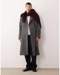 ASOS - Oversized Wool Look Overcoat - Lyst