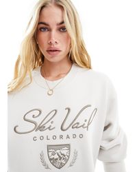 Abercrombie & Fitch - – colorado ski – sweatshirt mit logostickerei - Lyst
