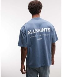 AllSaints - Underground Logo T-shirt With Back Print - Lyst