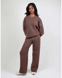 SIMMI - Soft Touch Wide Leg Trouser - Lyst