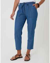 Threadbare - Drawstring Waist Barrel Leg Jeans - Lyst