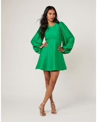 Nobody's Child - Balloon Sleeve Nicki Mini Dress - Lyst