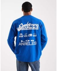 ASOS - Heavyweight Oversized Long Sleeve T-shirt With City Graphic - Lyst