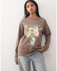 Reclaimed (vintage) - Ashmolean Licensed Oversized Long Sleeve T-shirt - Lyst