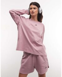 adidas Originals - Adidas Training Three Stripes Studios Long Sleeve Top - Lyst