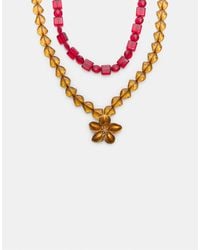 Stradivarius - – set mit 2 halsketten - Lyst