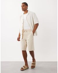Only & Sons - Wide Fit Short With Linen - Lyst