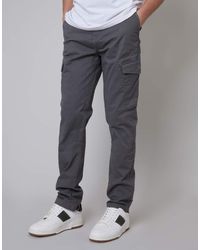 Threadbare - Cotton Cargo Trousers With Stretch - Lyst
