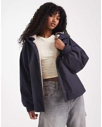 ASOS - Oversized Regenjas Met Fleecevoering - Lyst