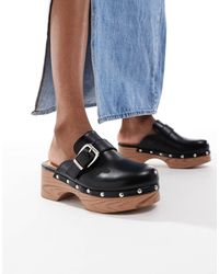 SEQWL - Clog Mules With Buckle - Lyst