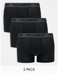 Pull&Bear - 3 Pack Boxers Contrast Waistband - Lyst