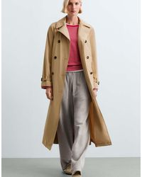 Oysho - Giacca Lunga Impermeabile 10K Extra Leggera Color Cammello - Lyst