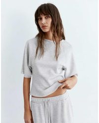Pull&Bear - Short Sleeve Sweatshirt - Lyst