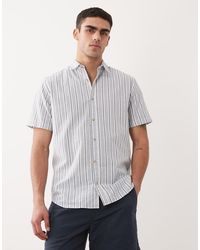 Jack & Jones - Short Sleeve Stripe Oxford Shirt - Lyst