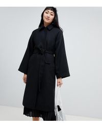 monki long dressy coat