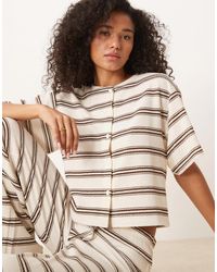 ASOS - – cut and sew – gestreiftes oberteil - Lyst
