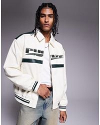 ASOS - Oversized Motocross Faux Leather Jacket - Lyst