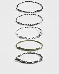 ASOS - 5 Pack Rope Bracelet - Lyst