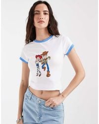 ASOS - Disney Toy Story Ringer Baby Tee With Jessie And Woody Print - Lyst