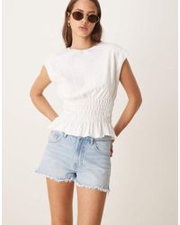 Gina Tricot - Denim Shorts With Split Hems - Lyst