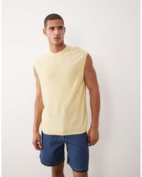 ASOS - Relaxed Textured Knitted Vest - Lyst