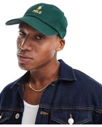 Polo Ralph Lauren - Gold Logo Twill Baseball Cap - Lyst