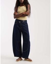 Muse Assembly - Liane Barrel Jeans - Lyst