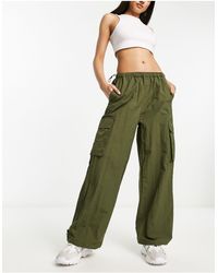 Sixth June - Ripstop Parachute Trousers With Back Pocket Embroidery - Lyst