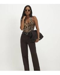 River Island - Stretch Straight Leg Jeans - Lyst