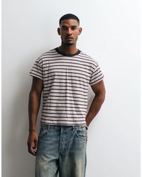 Weekday - T-shirt With Cap Sleeve Detail - Lyst