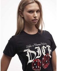 PRNT - Take A Chance Cropped T-Shirt - Lyst