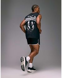 4505 - Cotton Oversized Pump Training Tank With Boxing Graphic And Quick Dry Finish - Lyst