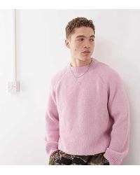 Collusion - Boxy Crew Neck Knit Sweater - Lyst