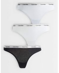 Calvin Klein - Icon Logo Thongs 3pk - Lyst