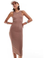 HERA - Ribbed Base Racer Midi Dress - Lyst
