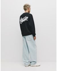 Pull&Bear - Round Neck Stwd Sweatshirt - Lyst