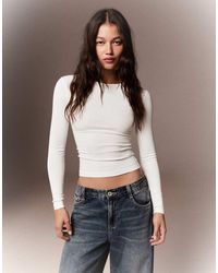 Bershka - Long Sleeve Top - Lyst