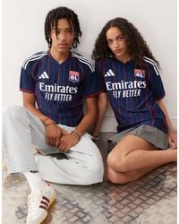 adidas Originals - Adidas football - olympique lyonnais 25/26 - maillot extérieur - bleu - Lyst