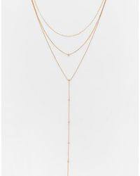 Pull&Bear - Confezione Da 3 Collane Lariat Tonalità - Lyst