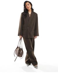 Pieces - Elegante Broek Met Wijde Pijpen - Lyst