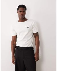 ASOS - Super Heavyweight Muscle Fit T-Shirt With Text Embroidery - Lyst