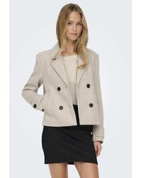 ONLY - Wool Look Short Jacket - Lyst