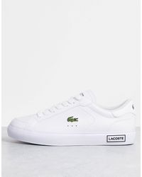 Lacoste - – powercourt – sneaker aus leder - Lyst