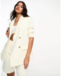 French Connection - Luxe - blazer sartoriale color avorio - Lyst