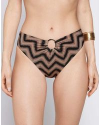 Tezenis - Chevron Shine Bikini Bottoms - Lyst