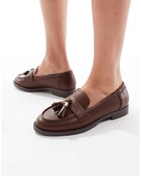 London Rebel - Amelia Tassel Penny Loafers - Lyst