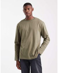 ASOS - Ruimvallend Basic T-Shirt Met Lange Mouwen - Lyst