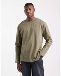 ASOS - Ruimvallend Basic T-Shirt Met Lange Mouwen - Lyst
